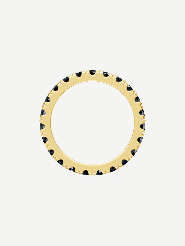 Yellow Gold Black Diamond Ring from 2.35 ct | MARRY ME