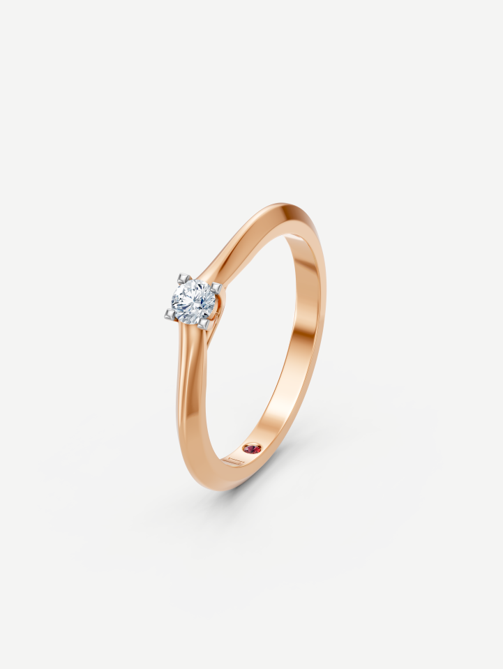 Rose Gold Diamond Ring from 0.11 ct | MARRY ME by Ribas