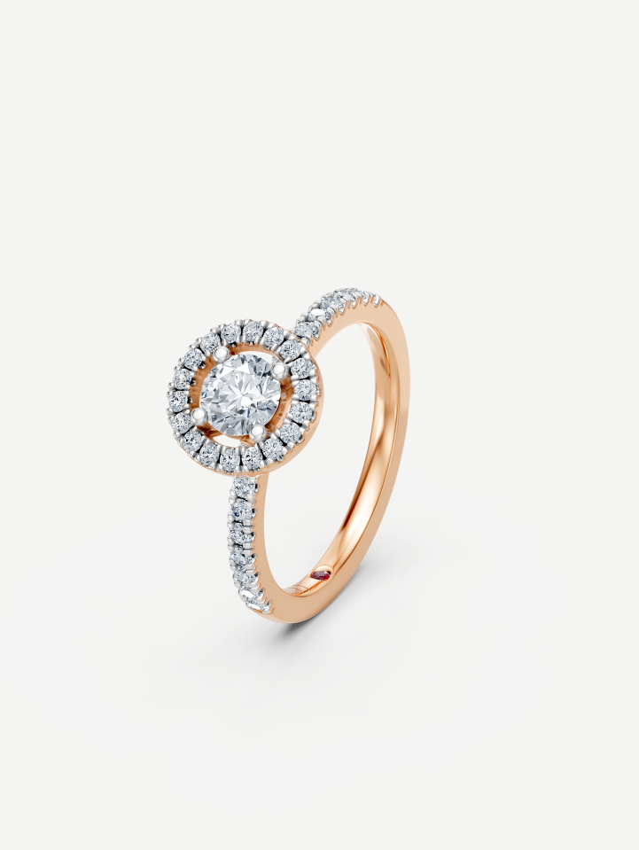 Rose Gold Diamond Ring 0.86 ct | MARRY ME by Ribas