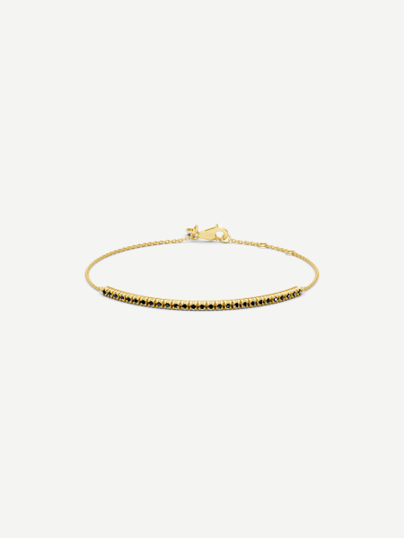 Black Diamond Bracelet – Yellow Gold