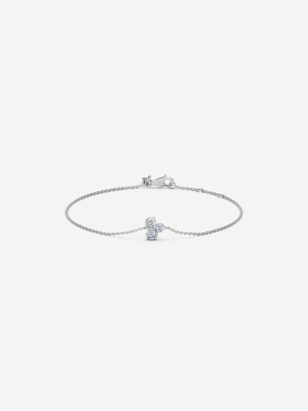 Triad Diamond Bracelet – White Gold