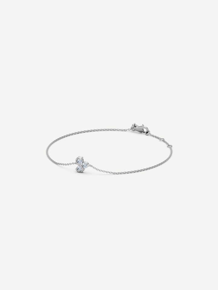 Triad White Gold Diamond Bracelet 0.33 ct | MARRY ME