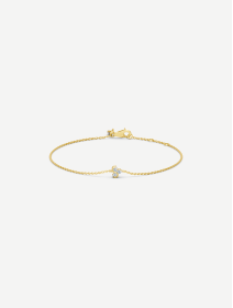 Yellow Gold Diamond Bracelet 0.10 ct | MARRY ME by Ribas