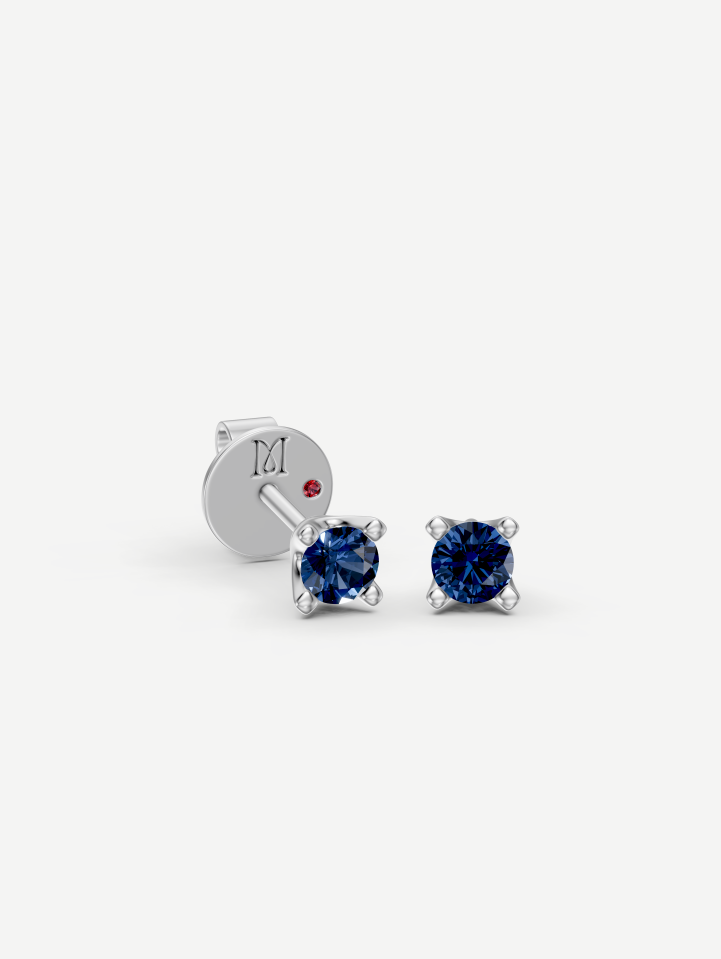 White Gold Sapphire Earrings from 0.50 ct | MARRY ME