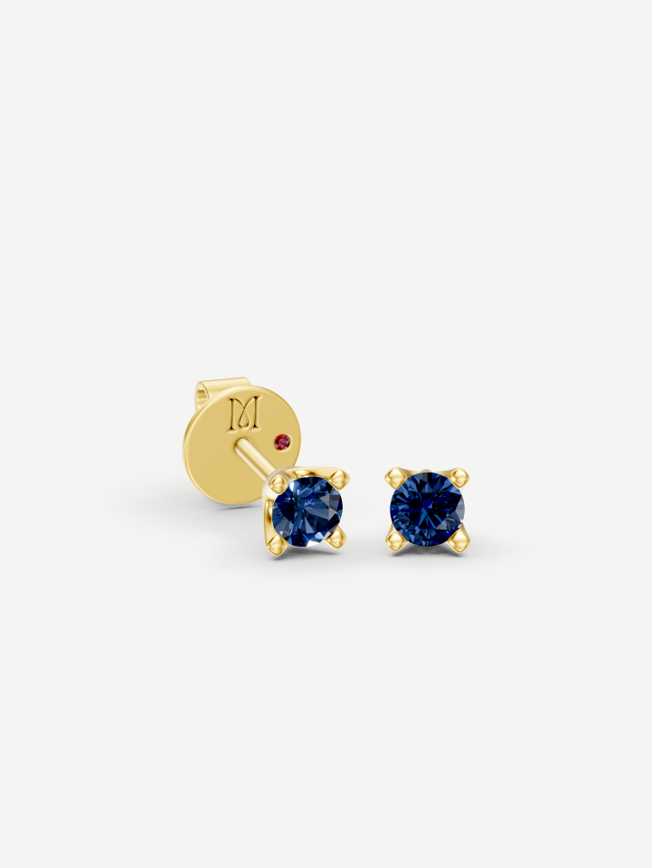 Yellow Gold Sapphire Earrings from 0.50 ct | MARRY ME