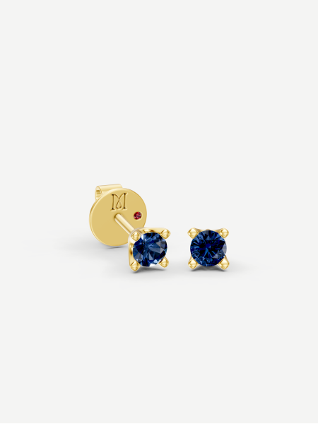 Sapphire Earrings – Yellow Gold