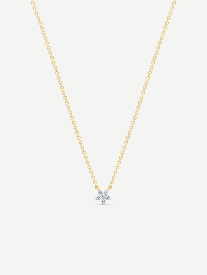 Yellow Gold Diamond Pendant 0.06 ct | MARRY ME by Ribas