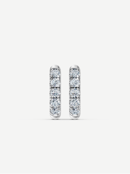 Hoop Earrings – White Gold