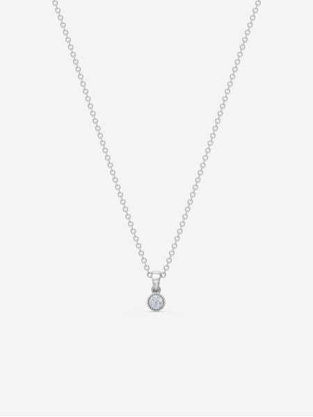 Diamond Pendant – White Gold