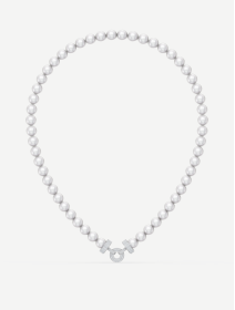 White Gold Akoya Pearl Necklace with Diamonds MOT212977 0.47 ct