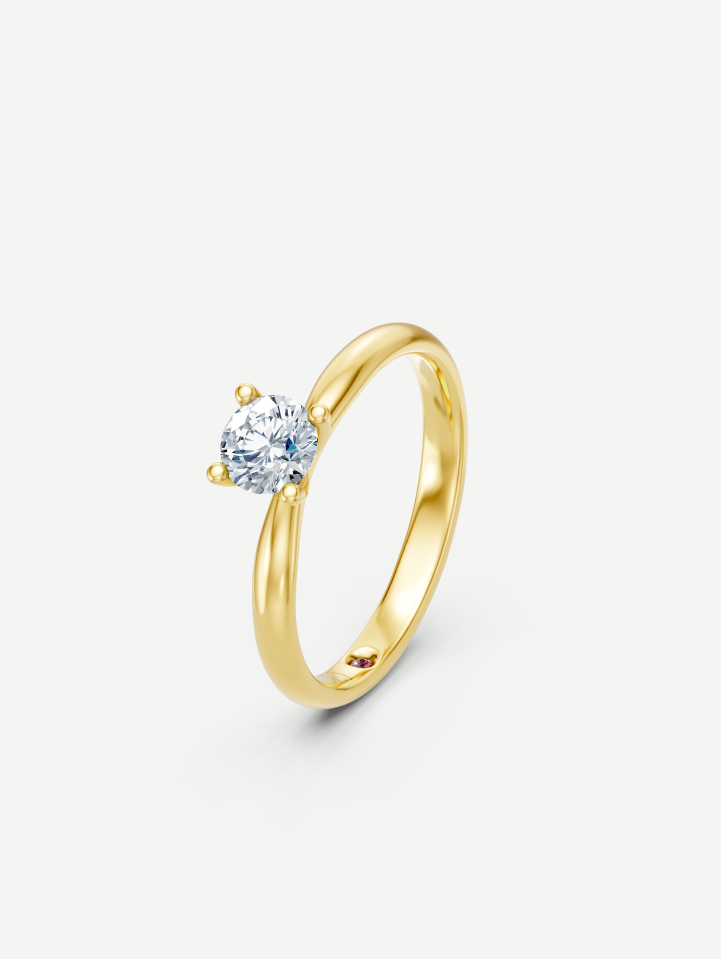 Yellow Gold Diamond Ring MOT074216 from 0.50 ct | MARRY ME