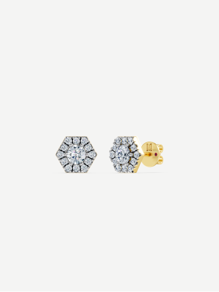 Signature Diamond Earrings – Yellow Gold