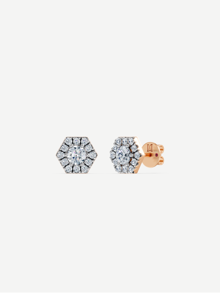 Signature Diamond Earrings – Rose Gold
