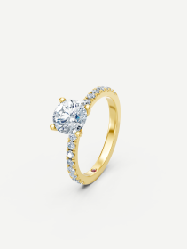 Yellow Gold Diamond Ring 1.74 ct | MARRY ME by Ribas