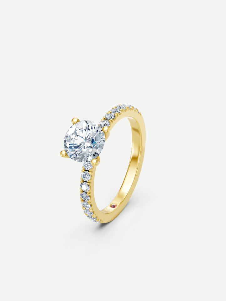 Yellow Gold Diamond Ring 1.74 ct | MARRY ME by Ribas