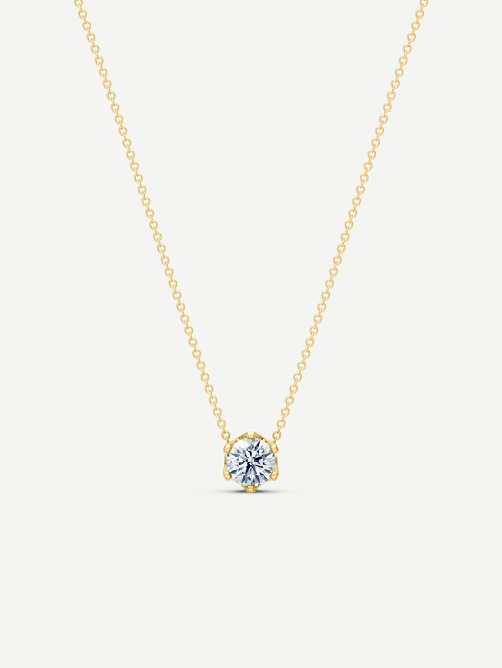 Yellow Gold Diamond Pendant from 1.00 ct | MARRY ME by Ribas
