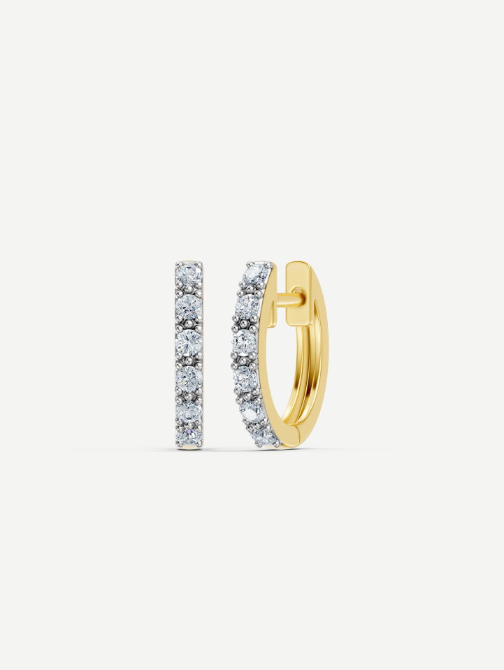 Yellow Gold Diamond Earrings from 0.38 ct | MARRY ME