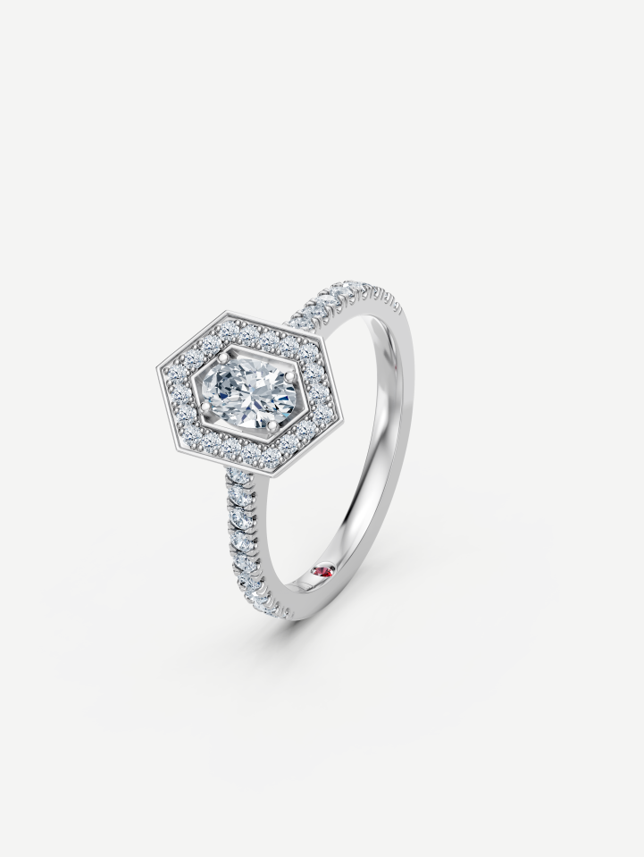 White Gold Diamond Ring MOT051712 from 0.82 ct | MARRY ME