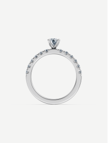 White Gold Diamond Ring MOT074735 from 0.59 ct | MARRY ME