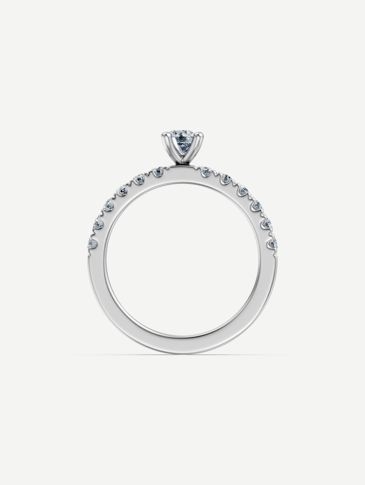 White Gold Diamond Ring MOT074735 from 0.59 ct | MARRY ME