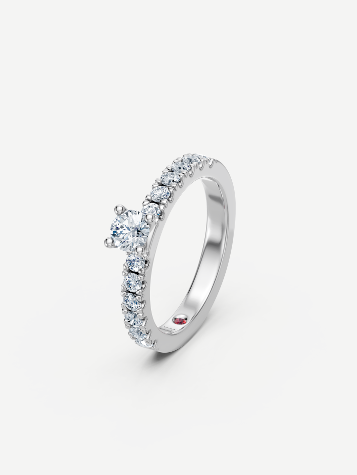 White Gold Diamond Ring MOT074735 from 0.59 ct | MARRY ME