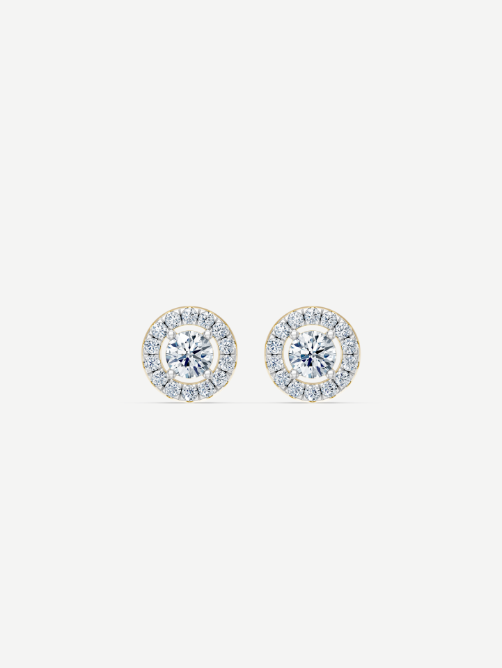 Yellow Gold Diamond Earrings 0.63 ct | MARRY ME by Ribas