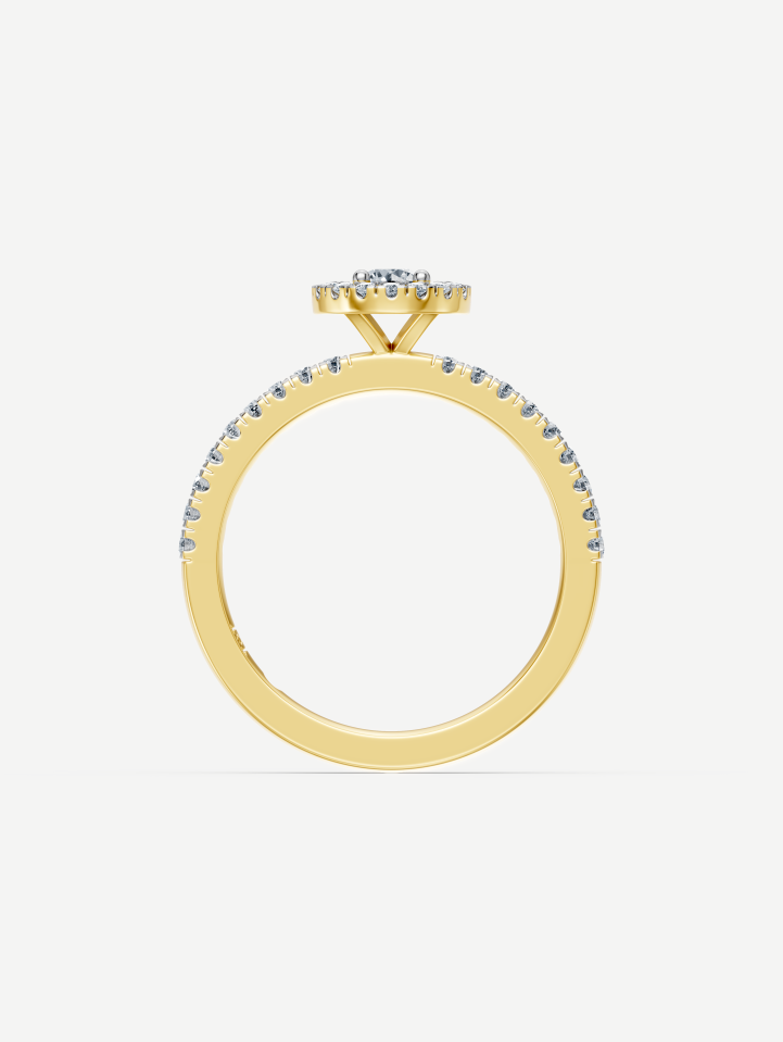 Yellow Gold Diamond Ring from 0.49 ct | MARRY ME by Ribas
