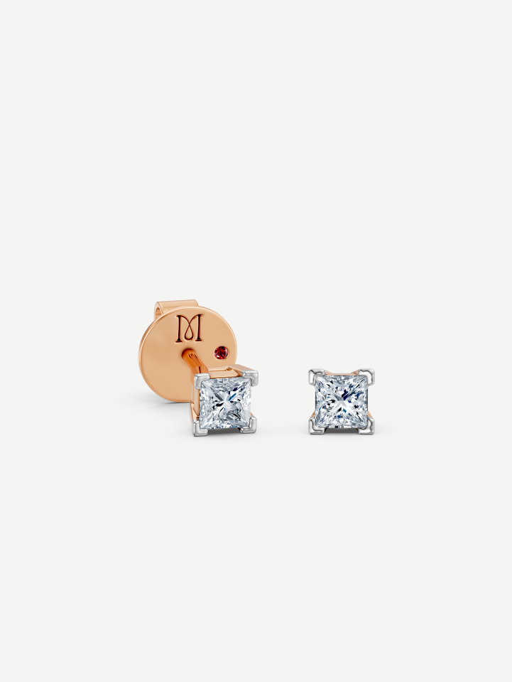 Rose Gold Diamond Earrings MOT079396 0.40 ct | MARRY ME