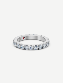 Balto aukso žiedas su deimantais nuo 1,79 ct | MARRY ME