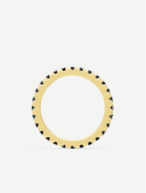 Yellow Gold Black Diamond Ring from 0.95 ct | MARRY ME
