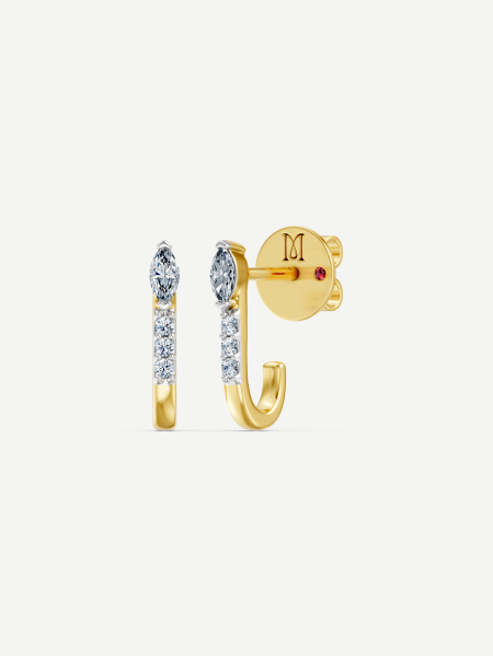 Diamond Earrings – Yellow Gold
