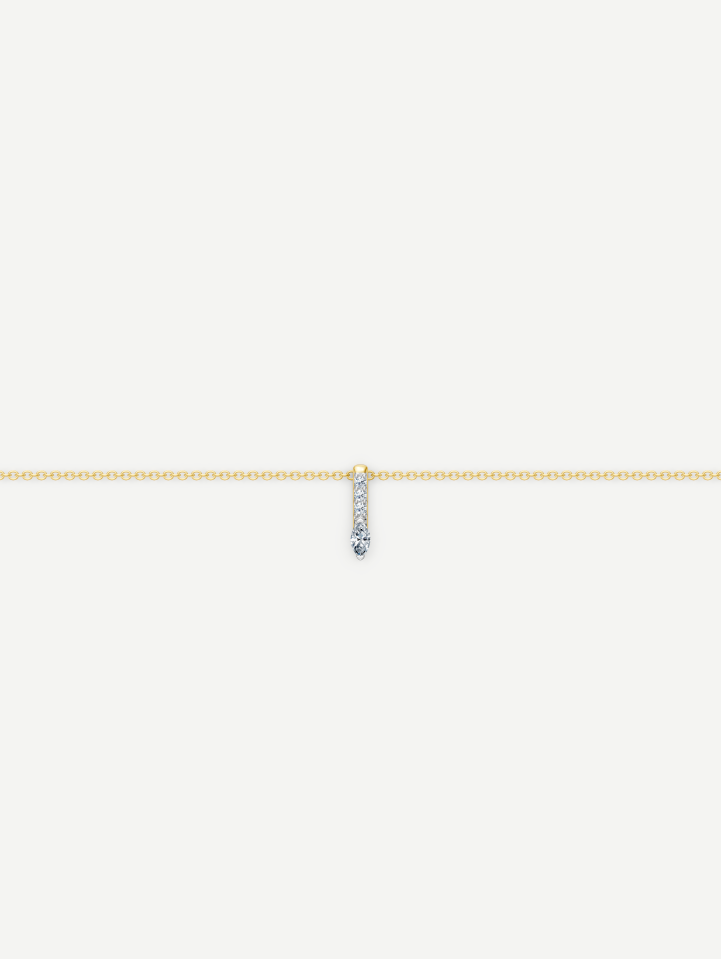 Yellow Gold Diamond Pendant MOT248105 0.10 ct | MARRY ME