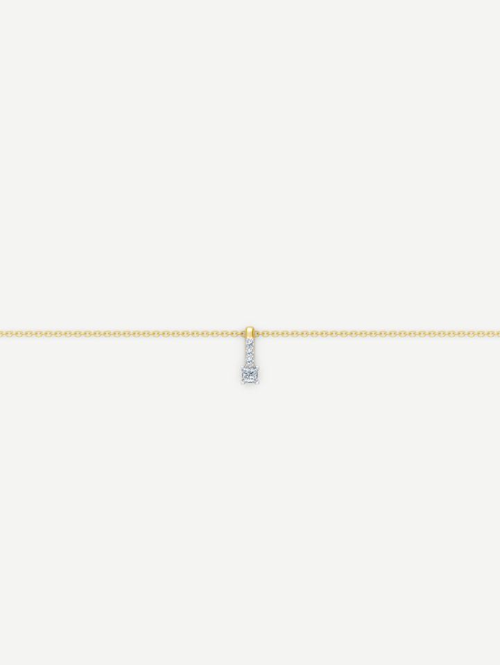 Yellow Gold Diamond Pendant 0.13 ct | MARRY ME by Ribas