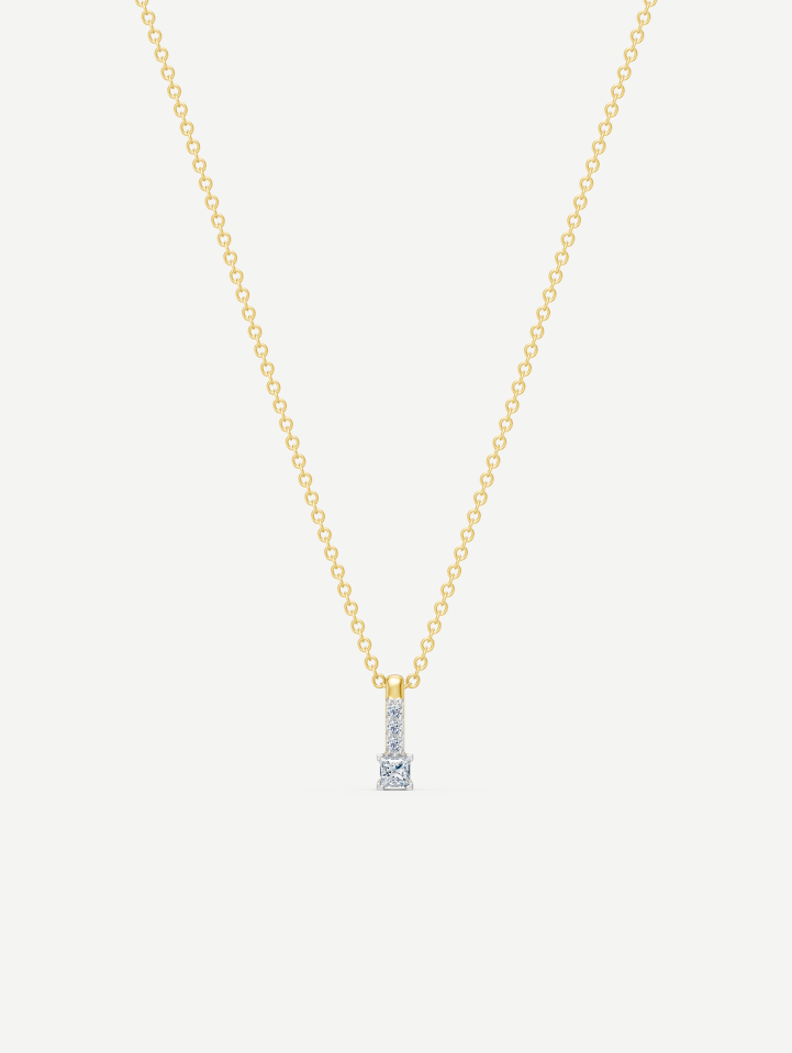 Yellow Gold Diamond Pendant 0.13 ct | MARRY ME by Ribas