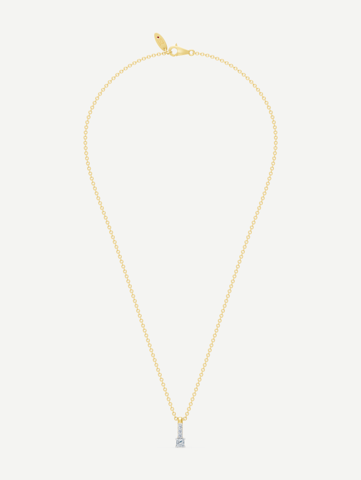 Yellow Gold Diamond Pendant 0.13 ct | MARRY ME by Ribas