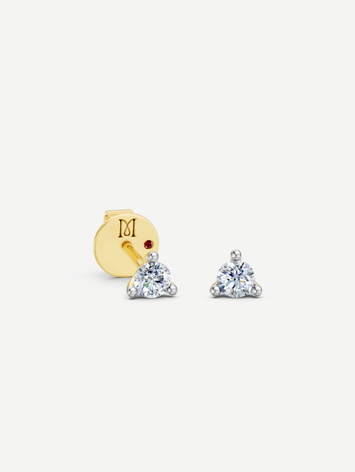 Yellow Gold Diamond Earrings 0.30 ct | MARRY ME by Ribas