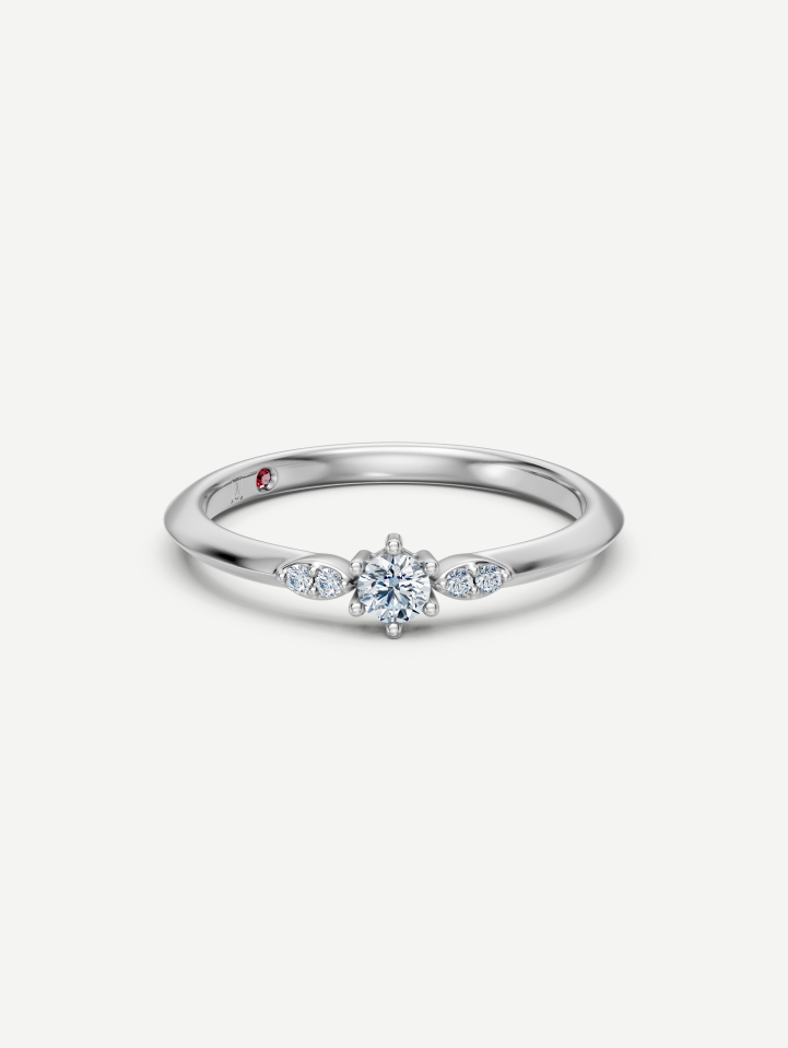 White Gold Diamond Ring 0.16 ct | MARRY ME by Ribas