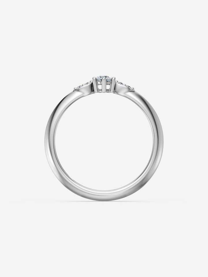White Gold Diamond Ring 0.16 ct | MARRY ME by Ribas