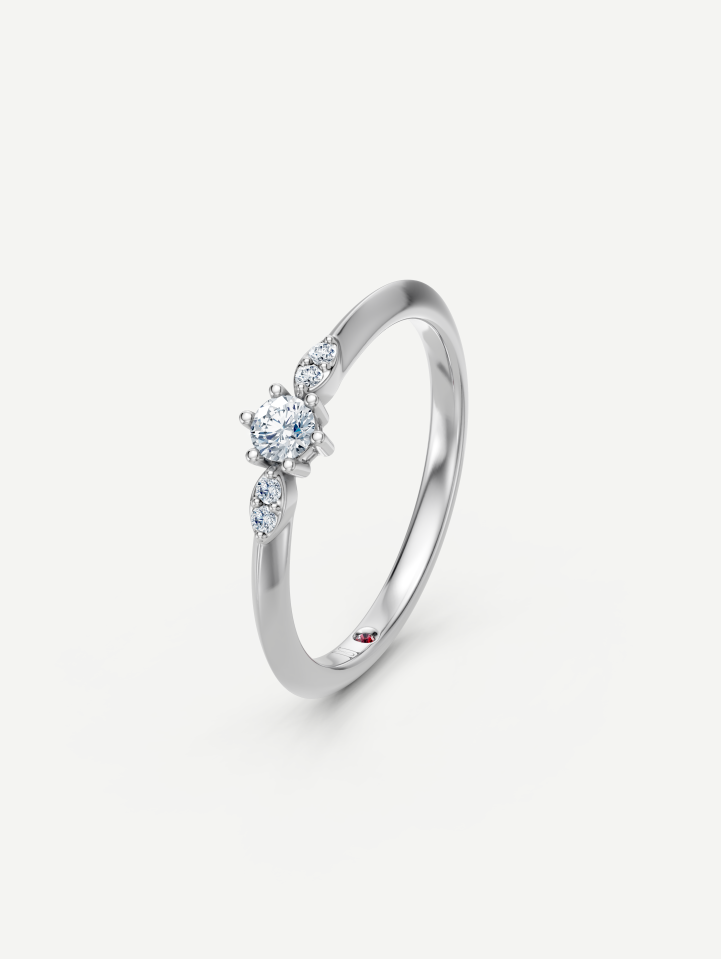 White Gold Diamond Ring 0.16 ct | MARRY ME by Ribas