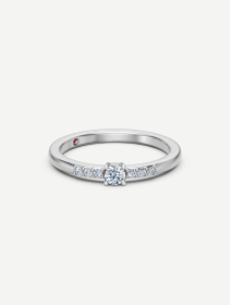 White Gold Diamond Ring MOT249348 from 0.19 ct | MARRY ME