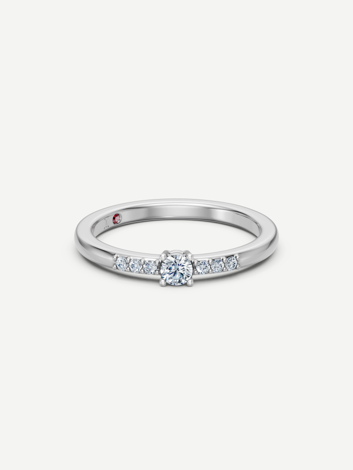 White Gold Diamond Ring MOT249348 from 0.19 ct | MARRY ME