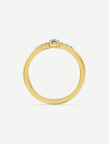 Yellow Gold Diamond Ring MOT249348 from 0.19 ct | MARRY ME