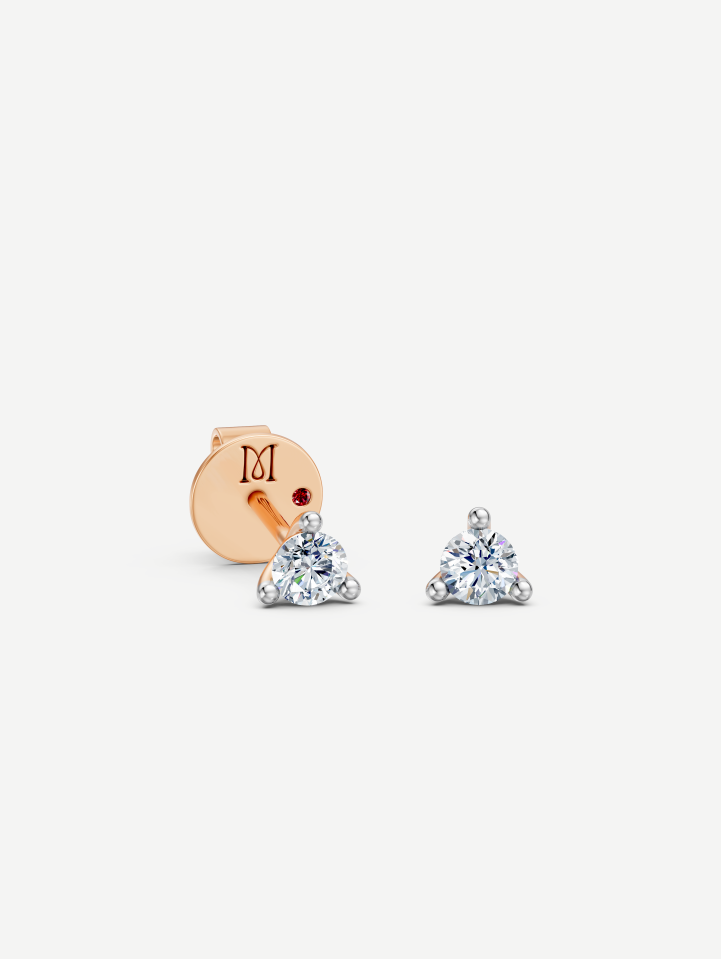 Rose Gold Diamond Earrings 0.30 ct | MARRY ME by Ribas