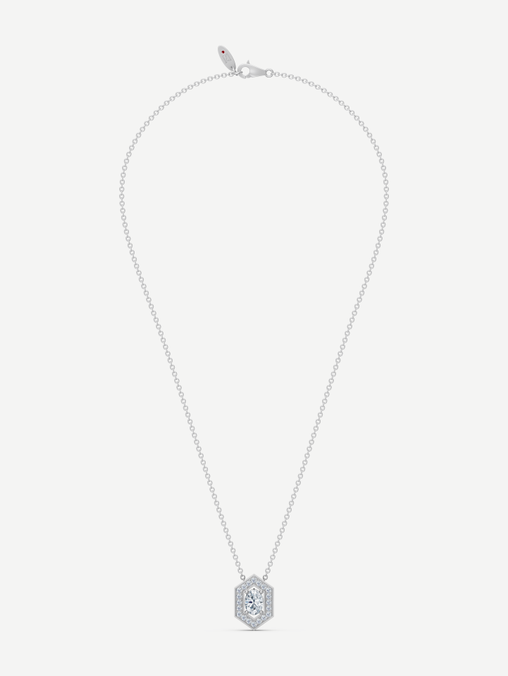 Signature White Gold Diamond Pendant from 0.51 ct | MARRY ME
