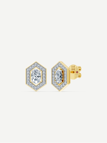 Diamond Earrings – Yellow Gold