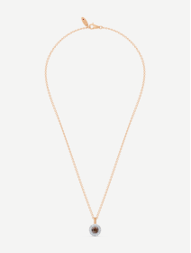 Rose Gold Cognac and White Diamond Pendant from 0.30 ct