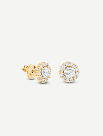 Yellow Gold Diamond Earrings MOT061018 from 1.20 ct