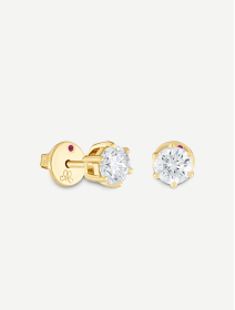 Yellow Gold Diamond Earrings MOT104395 1.00 ct | MARRY ME