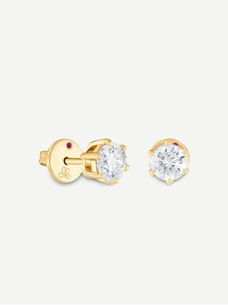 Diamond Earrings – Yellow Gold