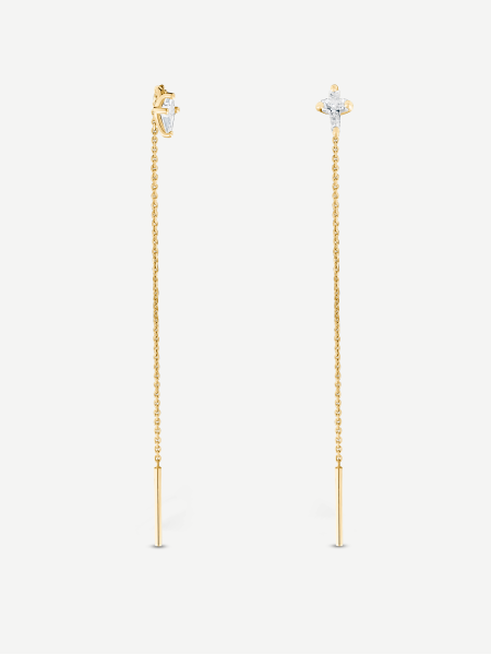 Diamond Earrings – Yellow Gold